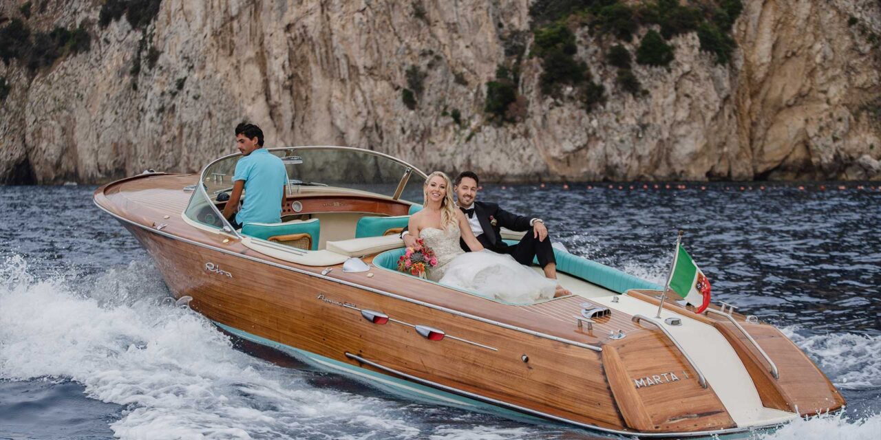 Wedding on boat